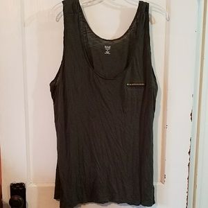 Army green tank with stud detail